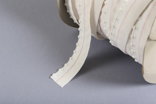 ZipKeder, kedernauha 7,5 mm uraan valkoinen