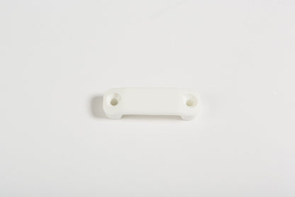 Hihnakiinnike 25 mm, muovinen, musta ja valkoinen