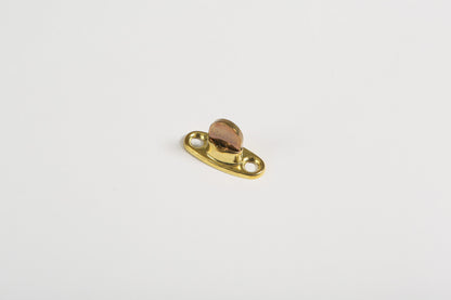 Kääntölukko 6 mm messinki soikea rengas
